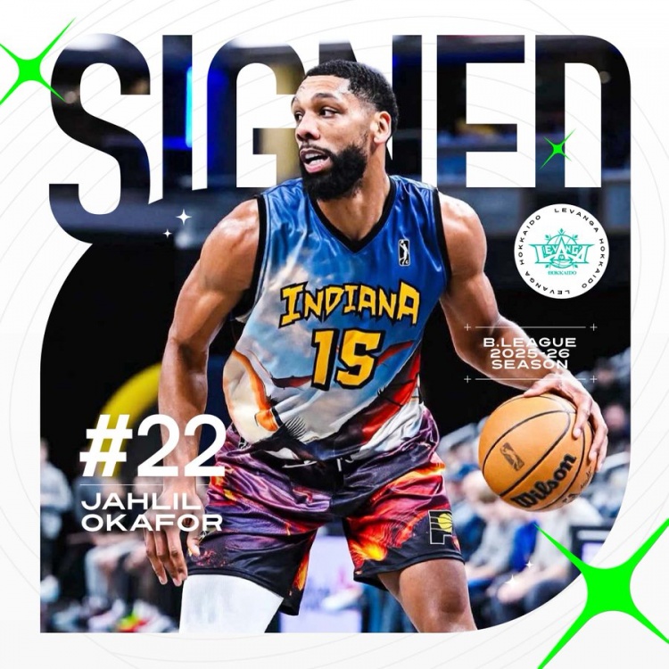 15年NBA探花&CBA舊將！奧卡福加盟日本B聯(lián)賽俱樂部北海道